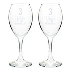 Personalised Years As... Wine Glass Set | Inspired Creative Gifts | UK Supplier
