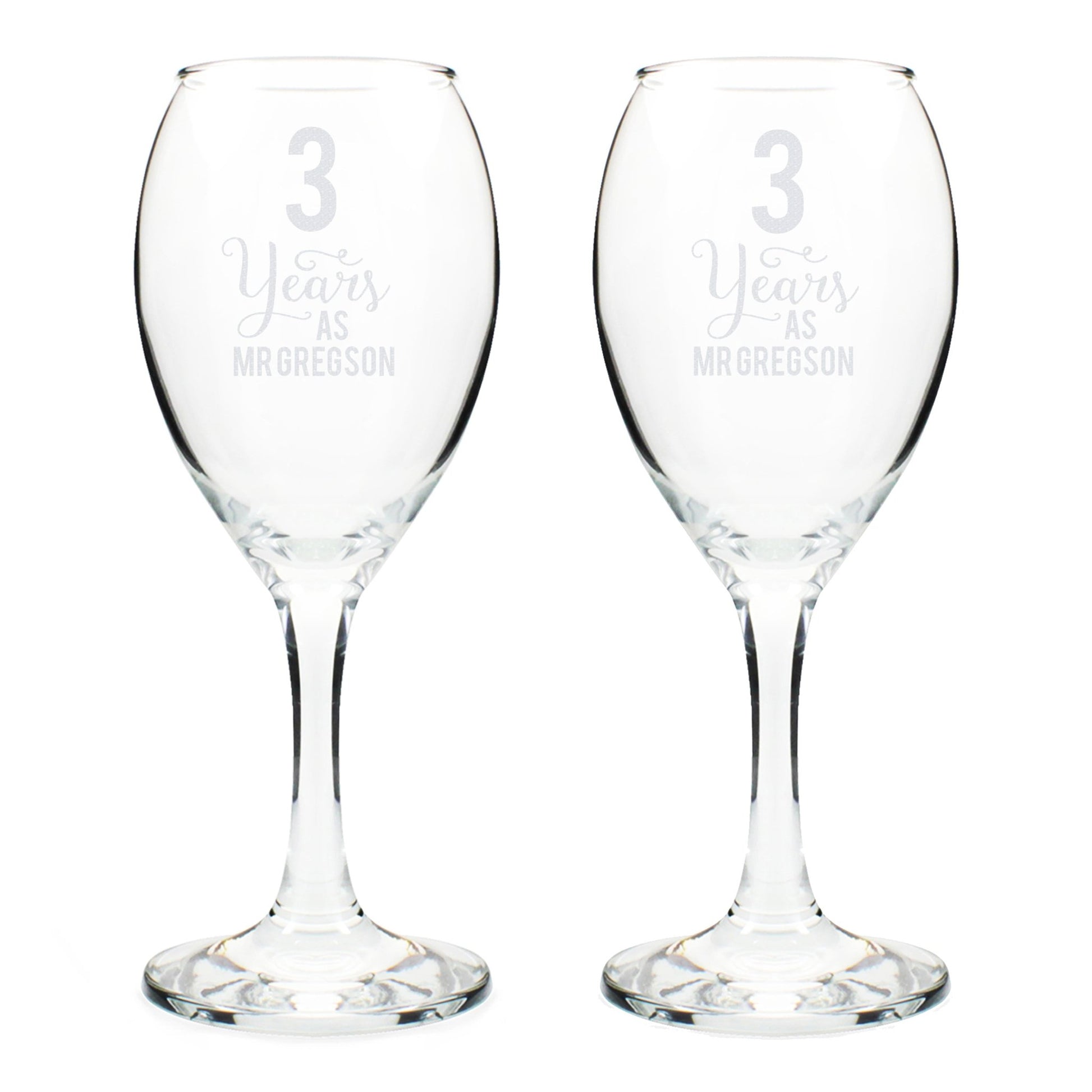 Personalised Years As... Wine Glass Set | Inspired Creative Gifts | UK Supplier