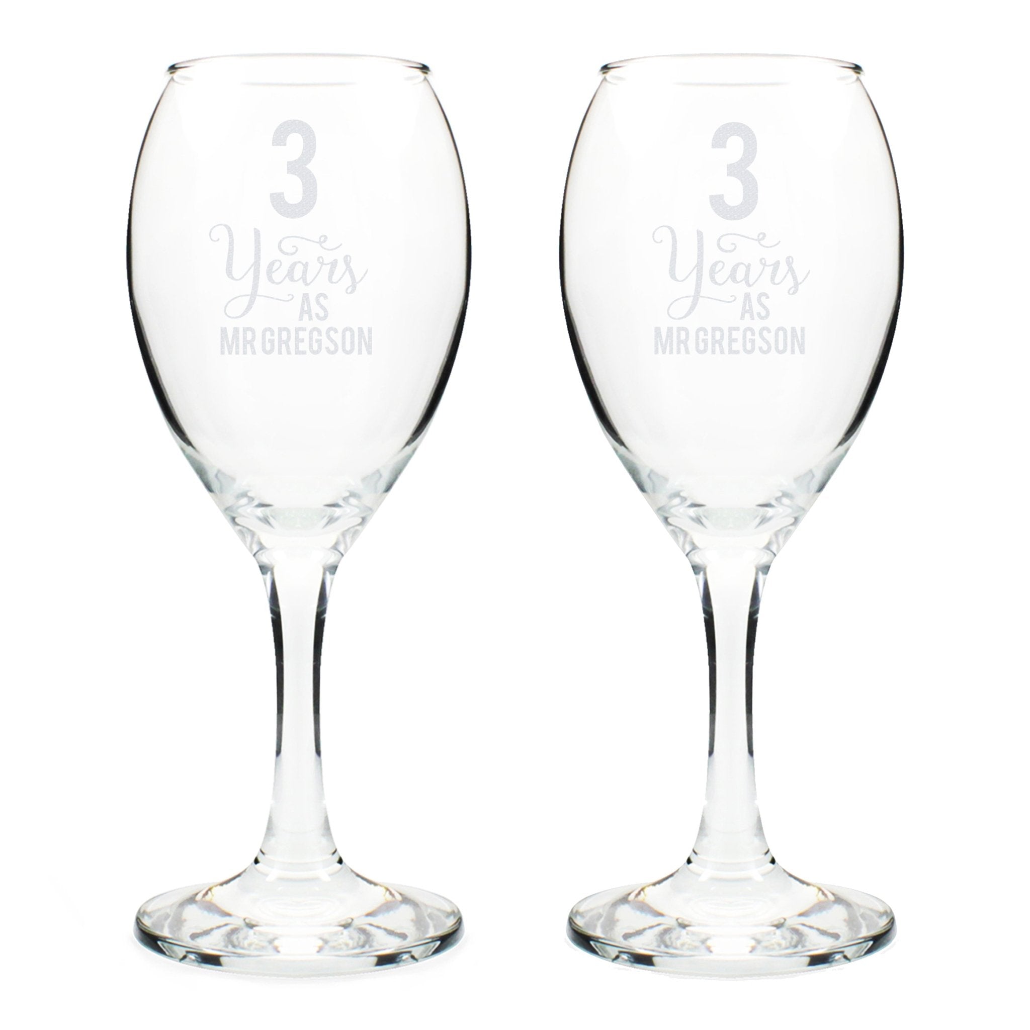 Personalised Years As... Wine Glass Set | Inspired Creative Gifts | UK Supplier