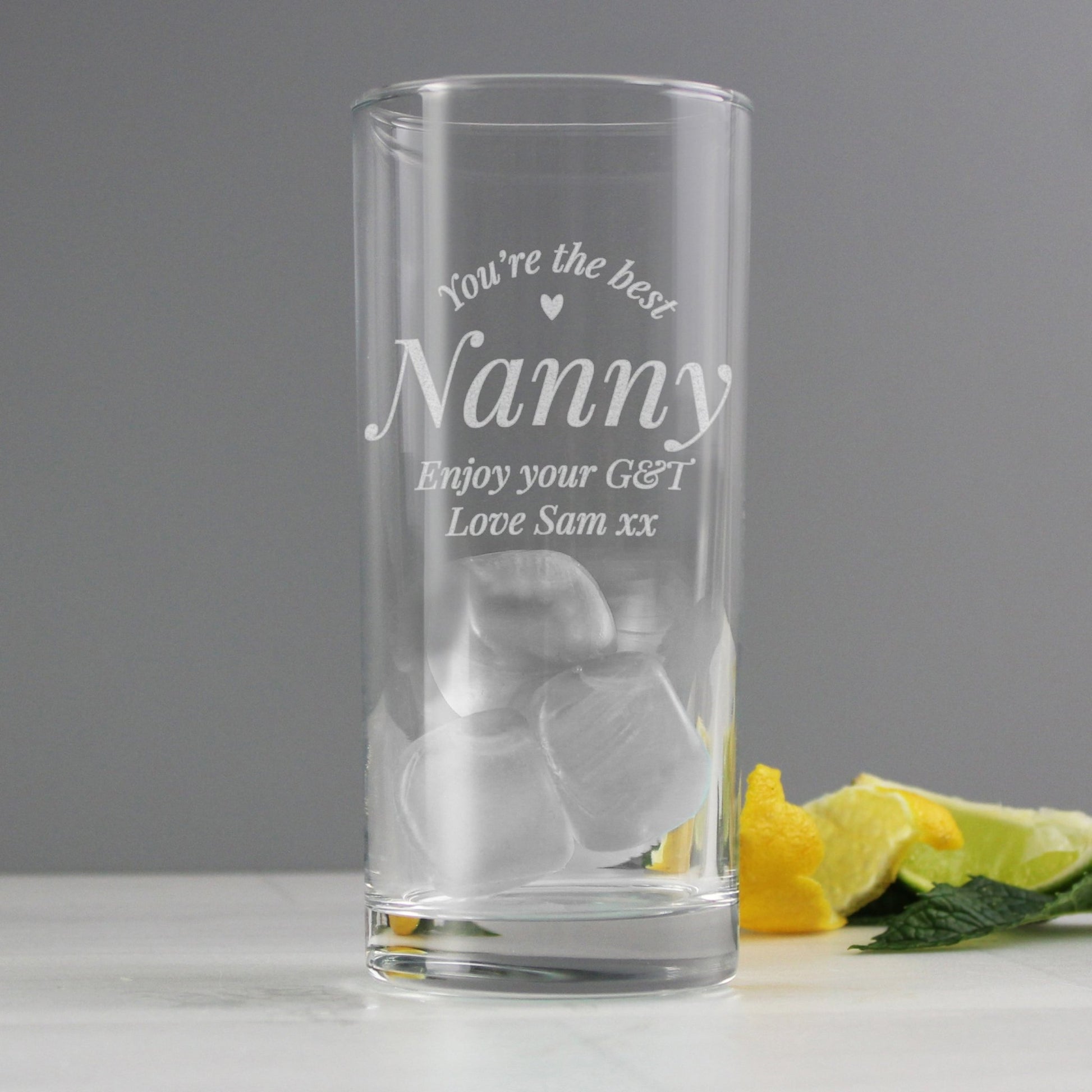 Personalised You Are The Best Hi Ball Glass | Inspired Creative Gifts | UK Supplier