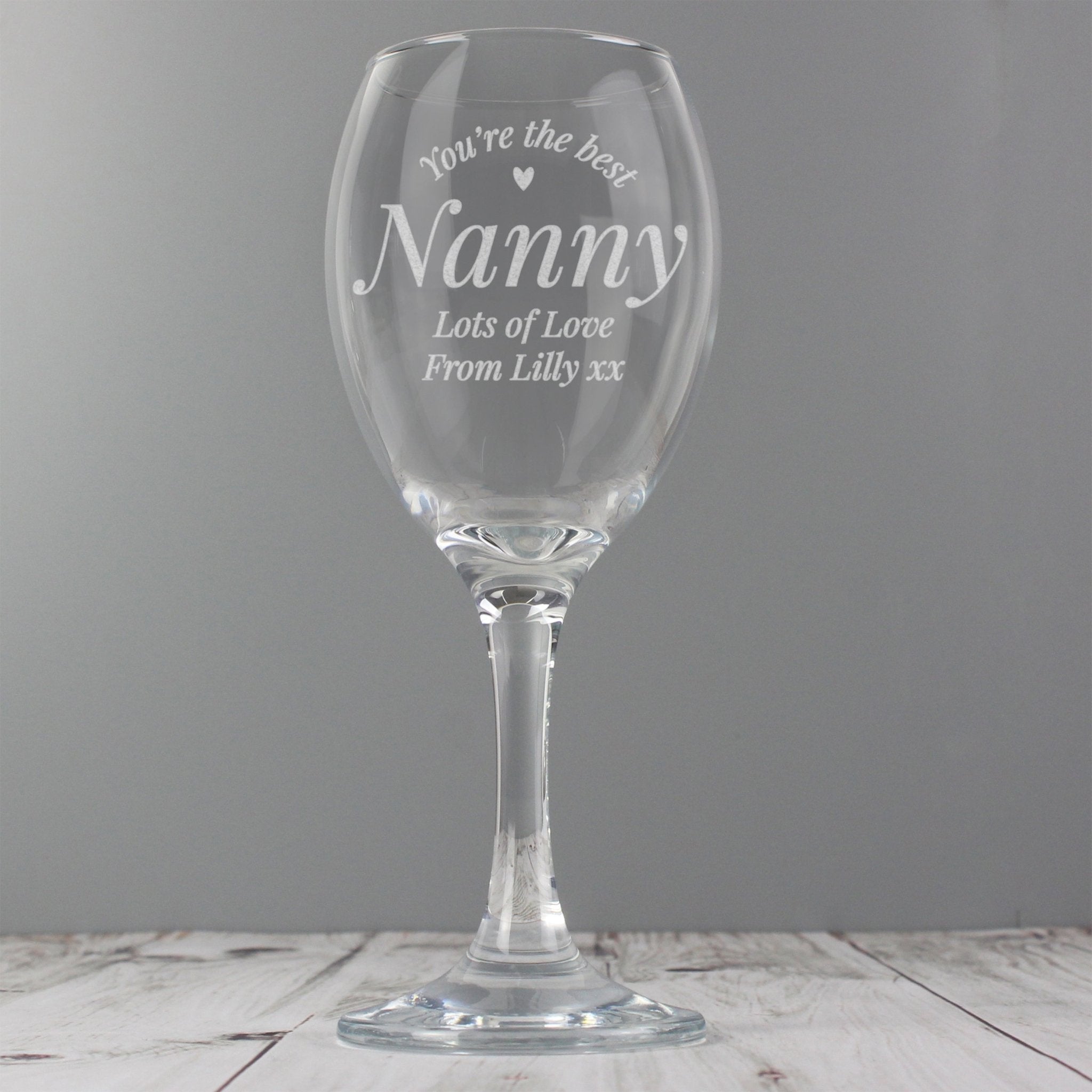 Personalised You Are The Best Wine Glass | Inspired Creative Gifts | UK Supplier