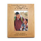 Personalised You're Like a Dad to Me 6x4 Oak Finish Photo Frame | Inspired Creative Gifts | UK Supplier