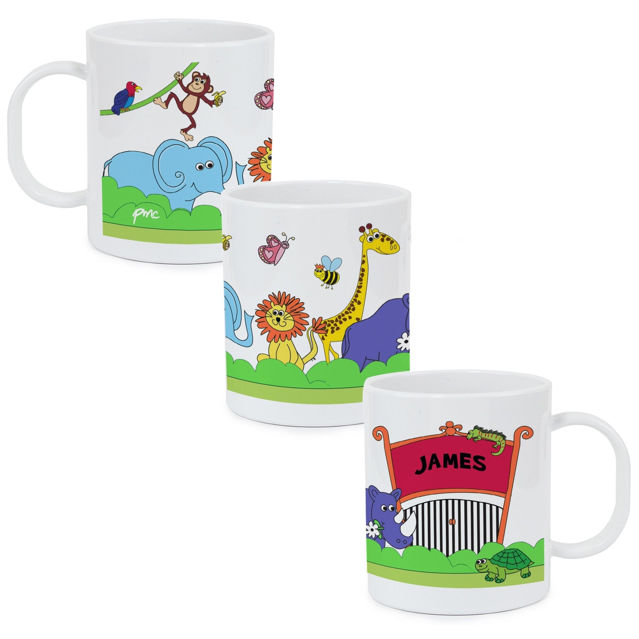 Personalised Zoo Plastic Mug | Inspired Creative Gifts | UK Supplier