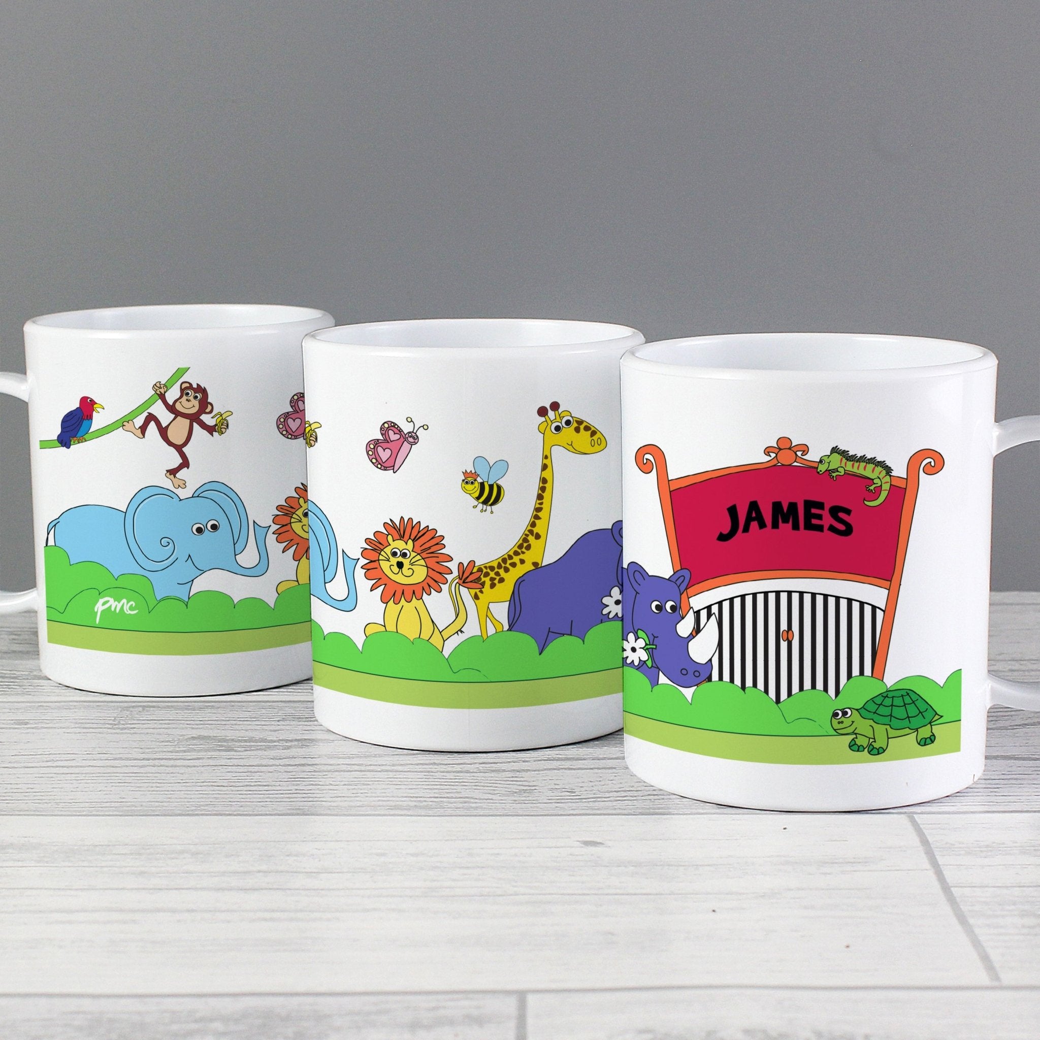 Personalised Zoo Plastic Mug | Inspired Creative Gifts | UK Supplier