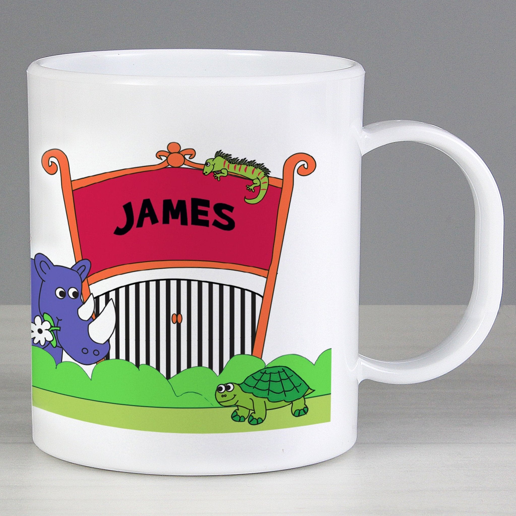 Personalised Zoo Plastic Mug | Inspired Creative Gifts | UK Supplier