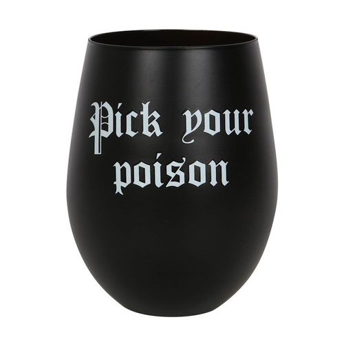 Pick Your Poison Stemless Wine Glass | Inspired Creative Gifts | UK Supplier