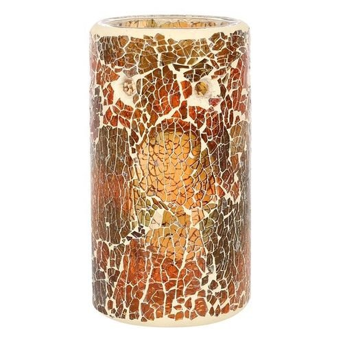Pillar Brown Crackle Oil Burner and Wax Warmer | Inspired Creative Gifts | UK Supplier