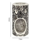 Pillar Gunmetal Grey Crackle Oil Burner and Wax Warmer | Inspired Creative Gifts | UK Supplier