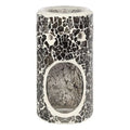 Pillar Gunmetal Grey Crackle Oil Burner and Wax Warmer | Inspired Creative Gifts | UK Supplier