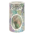 Pillar Light Blue Iridescent Crackle Oil Burner and Wax Warmer | Inspired Creative Gifts | UK Supplier