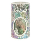 Pillar Light Blue Iridescent Crackle Oil Burner and Wax Warmer | Inspired Creative Gifts | UK Supplier