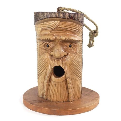 Pine Wood Green Man Bird House | Inspired Creative Gifts | UK Supplier