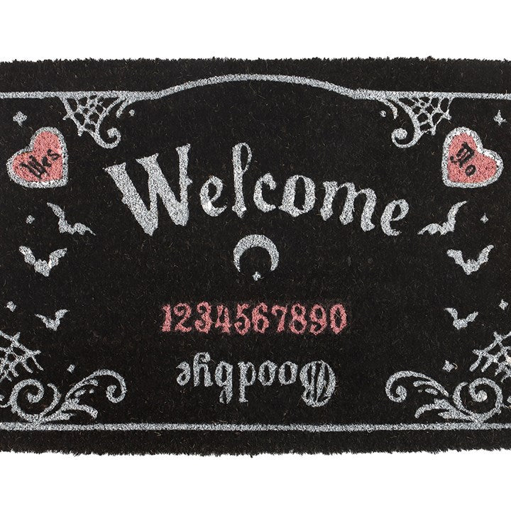Pink and Black Talking Board Doormat | Inspired Creative Gifts | UK Supplier