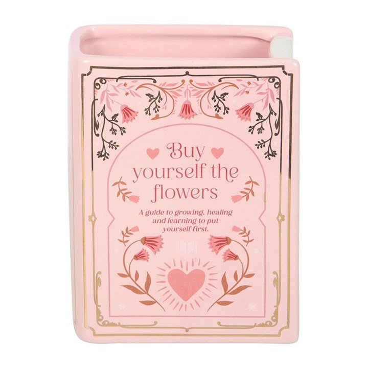 Pink Book Shaped Vase | Inspired Creative Gifts | UK Supplier
