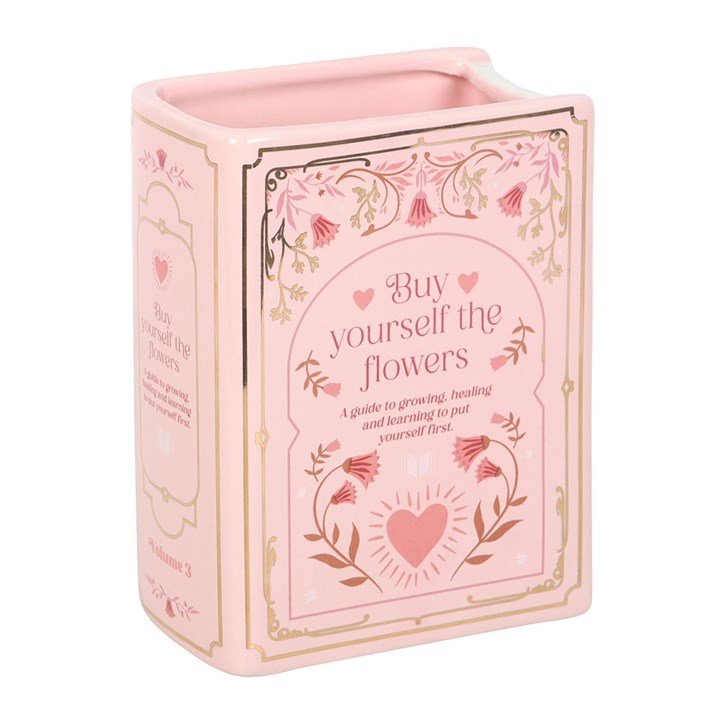 Pink Book Shaped Vase | Inspired Creative Gifts | UK Supplier