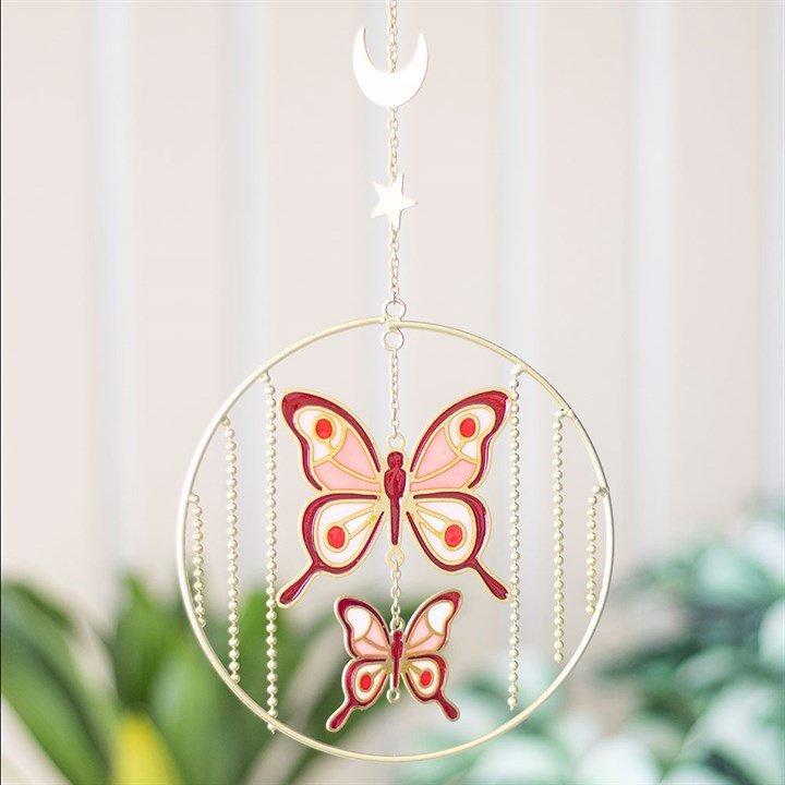 Pink Butterfly Hanging Decoration | Inspired Creative Gifts | UK Supplier