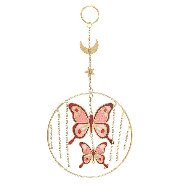 Pink Butterfly Hanging Decoration | Inspired Creative Gifts | UK Supplier