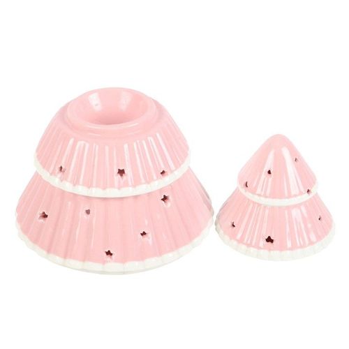 Pink Christmas Tree Oil Burner | Inspired Creative Gifts | UK Supplier