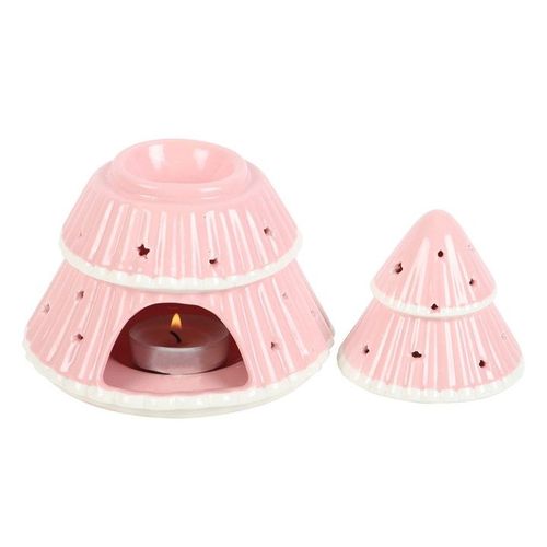 Pink Christmas Tree Oil Burner | Inspired Creative Gifts | UK Supplier