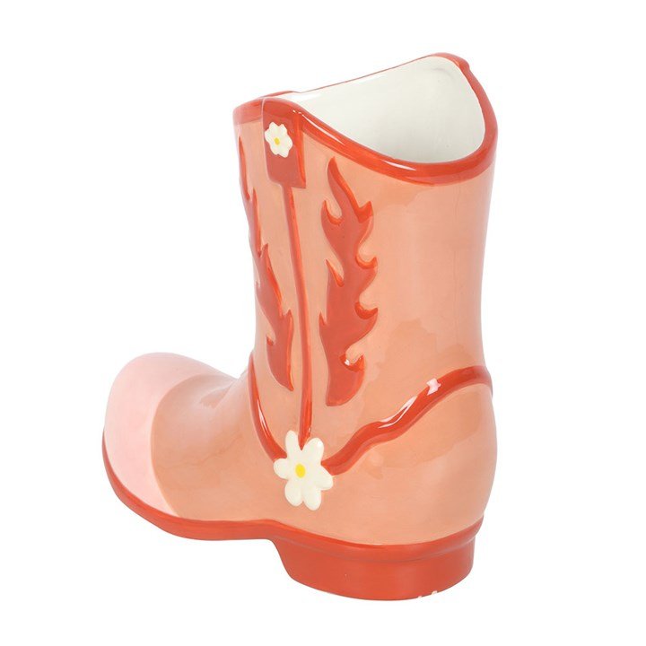 Pink Cowboy Boot Flower Vase | Inspired Creative Gifts | UK Supplier