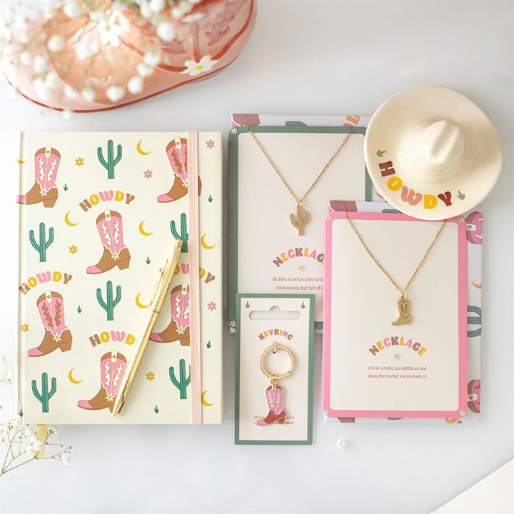 Pink Cowboy Boot Keyring | Inspired Creative Gifts