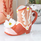 Pink Cowboy Boot Shaped Mug | Inspired Creative Gifts | UK Supplier