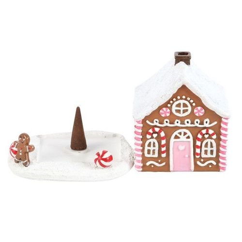 Pink Gingerbread House Incense Cone Burner | Inspired Creative Gifts | UK Supplier