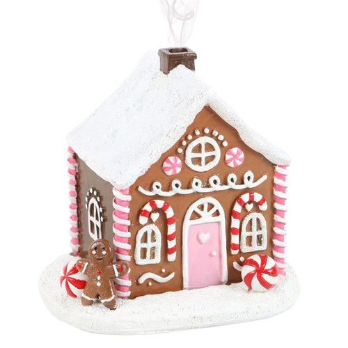 Pink Gingerbread House Incense Cone Burner | Inspired Creative Gifts | UK Supplier