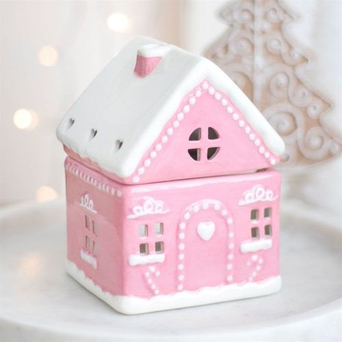 Pink Gingerbread House Oil Burner | Inspired Creative Gifts | UK Supplier