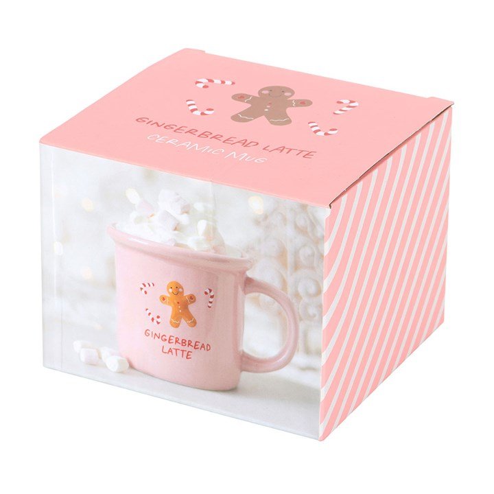 Pink Gingerbread Latte Mug | Inspired Creative Gifts | UK Supplier