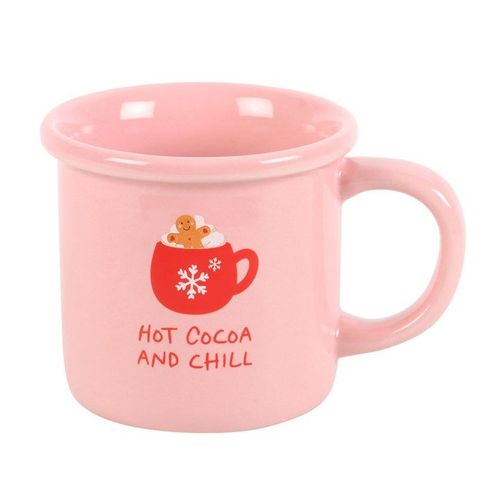 Pink Hot Cocoa and Chill Mug | Inspired Creative Gifts | UK Supplier