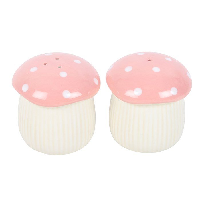 Pink Mushroom Salt and Pepper Shakers | Inspired Creative Gifts | UK Supplier