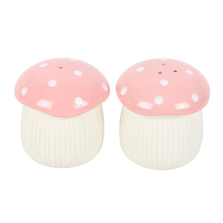 Pink Mushroom Salt and Pepper Shakers | Inspired Creative Gifts | UK Supplier
