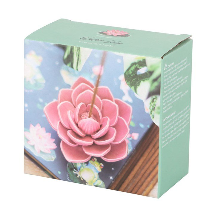 Pink Water Lily Incense Stick Holder | Inspired Creative Gifts | UK Supplier