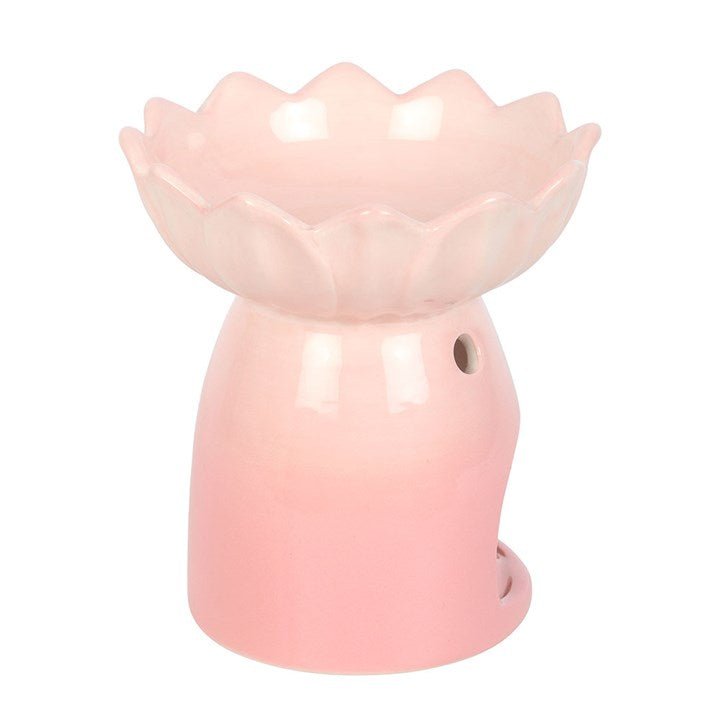 Pink Water Lily Oil Burner and Wax Warmer | Inspired Creative Gifts | UK Supplier