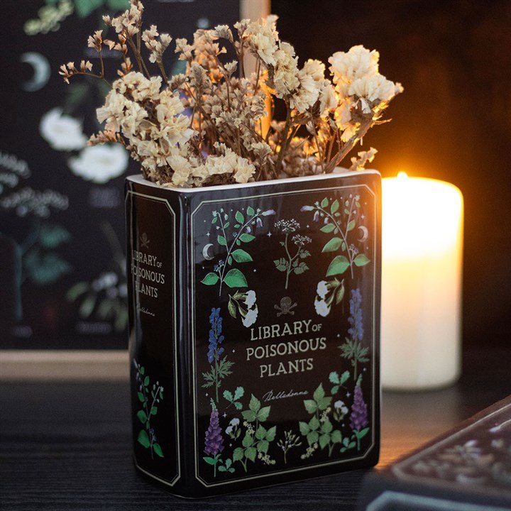 Poisonous Plants Book Shaped Vase | Inspired Creative Gifts | UK Supplier