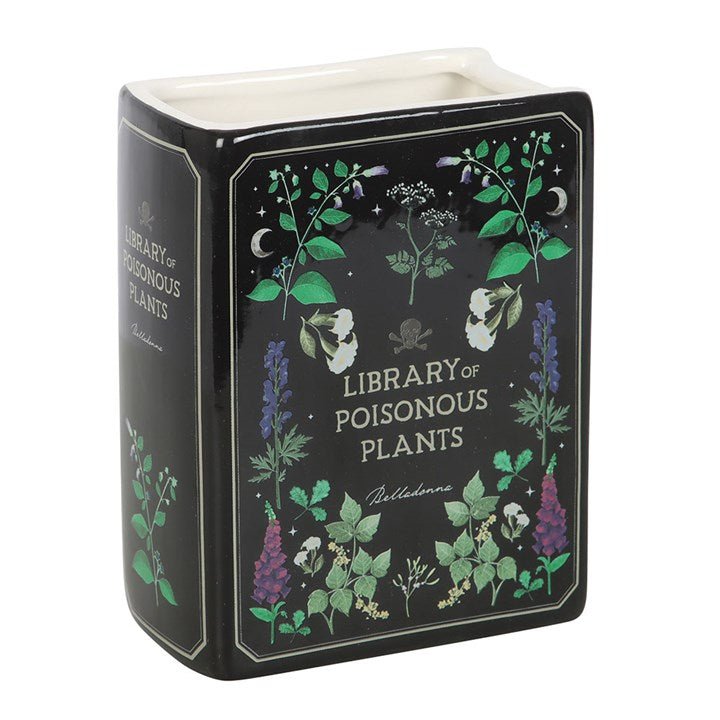 Poisonous Plants Book Shaped Vase | Inspired Creative Gifts | UK Supplier