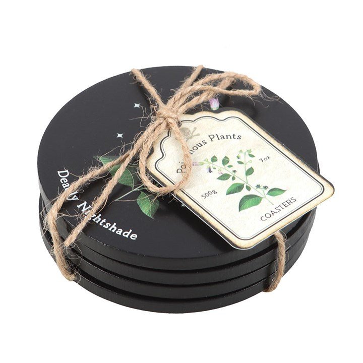 Poisonous Plants Coaster Set | Inspired Creative Gifts | UK Supplier