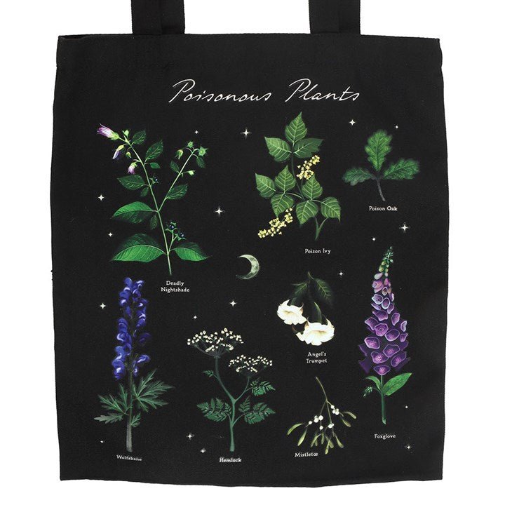 Poisonous Plants Polycotton Tote Bag | Inspired Creative Gifts | UK Supplier
