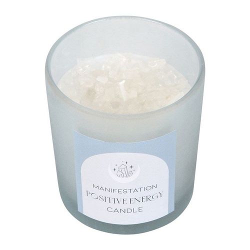 Positive Energy White Sage Crystal Chip Candle | Inspired Creative Gifts | UK Supplier