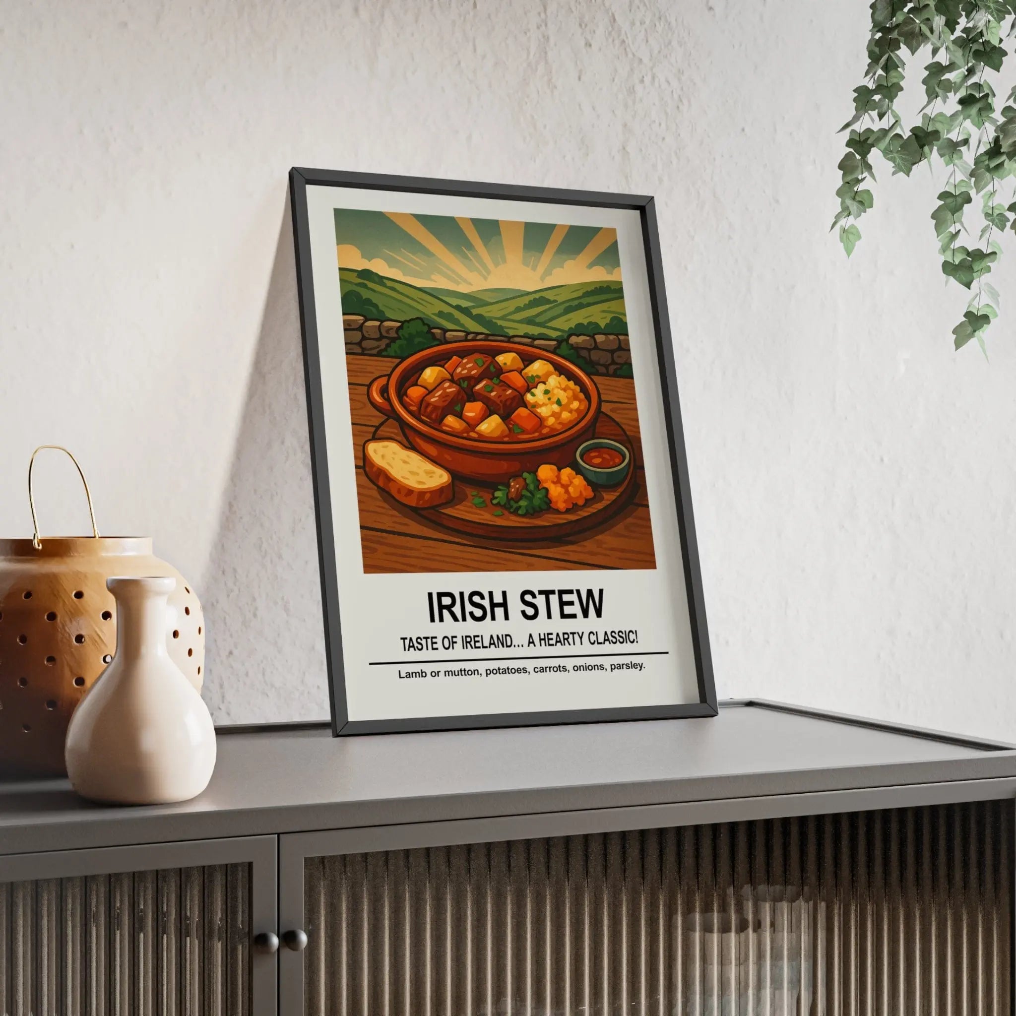 Irish Stew Poster | Traditional Irish Kitchen Wall Art