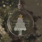 Personalised Glass Christmas Bauble - Tree Ornament