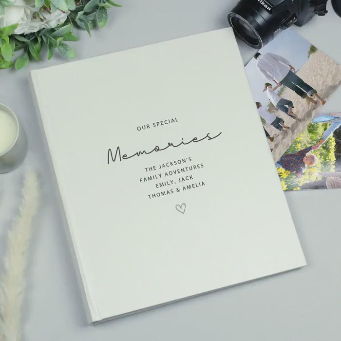 Personalised Traditional Photo Album | Christening Wedding Baby Baptism Communion Gift | Keepsake