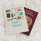 Personalised Male Cream Passport Holder