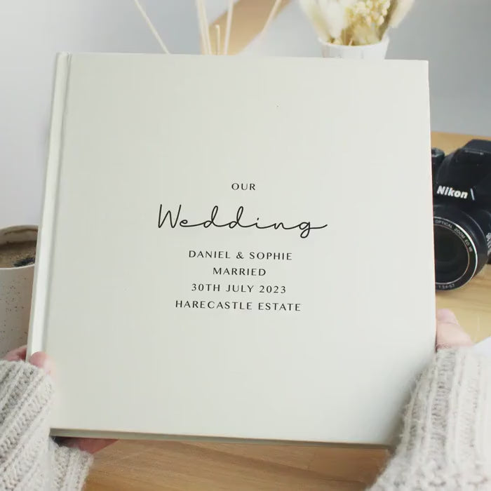 Personalised Wedding Photo Album | Holds 120 Photos | Keepsake Memory Journal