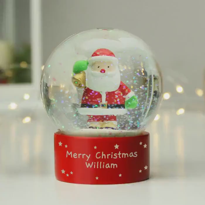 Custom Christmas Globe - Holiday Keepsake Gift -