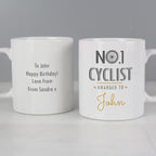 Personalised No.1 Cyclist Mug | Custom Cycling Gift , Birthday, Father's Day