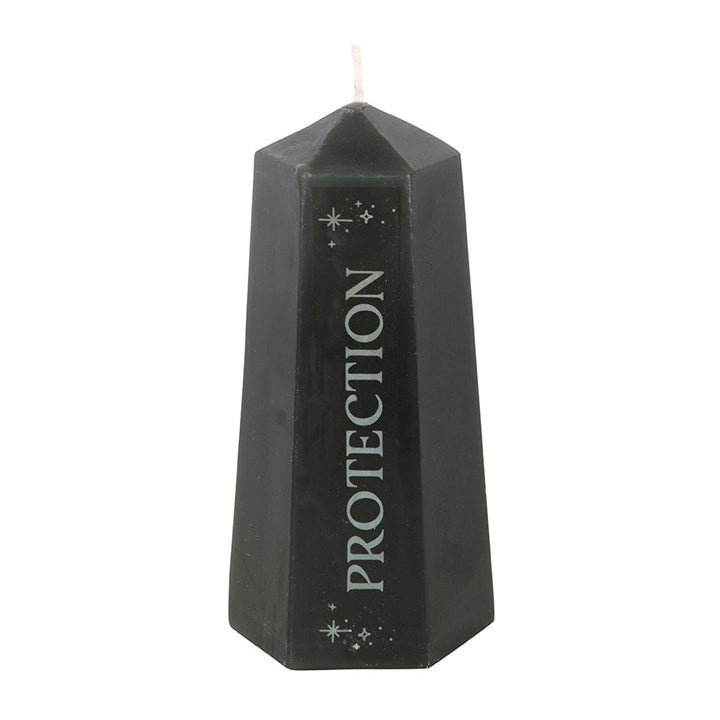 Protection Crystal Candle with Rough Black Obsidian | Inspired Creative Gifts | UK Supplier