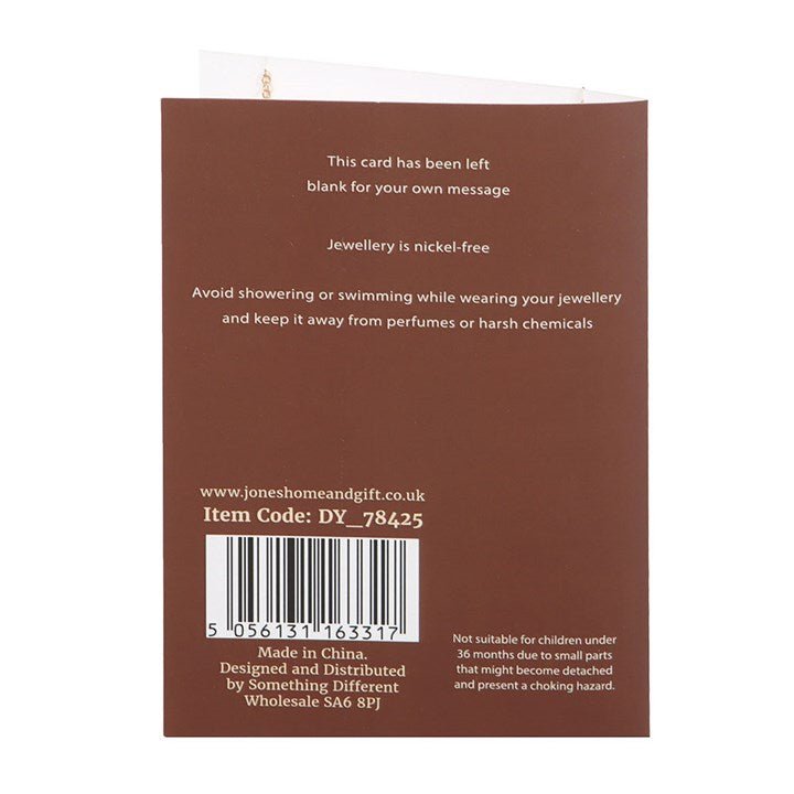 Pumpkin Necklace on Greeting Card | Inspired Creative Gifts | UK Supplier