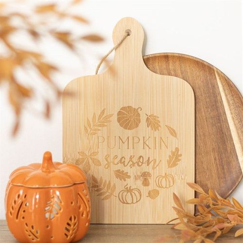 Pumpkin Season Bamboo Serving Board | Inspired Creative Gifts | UK Supplier